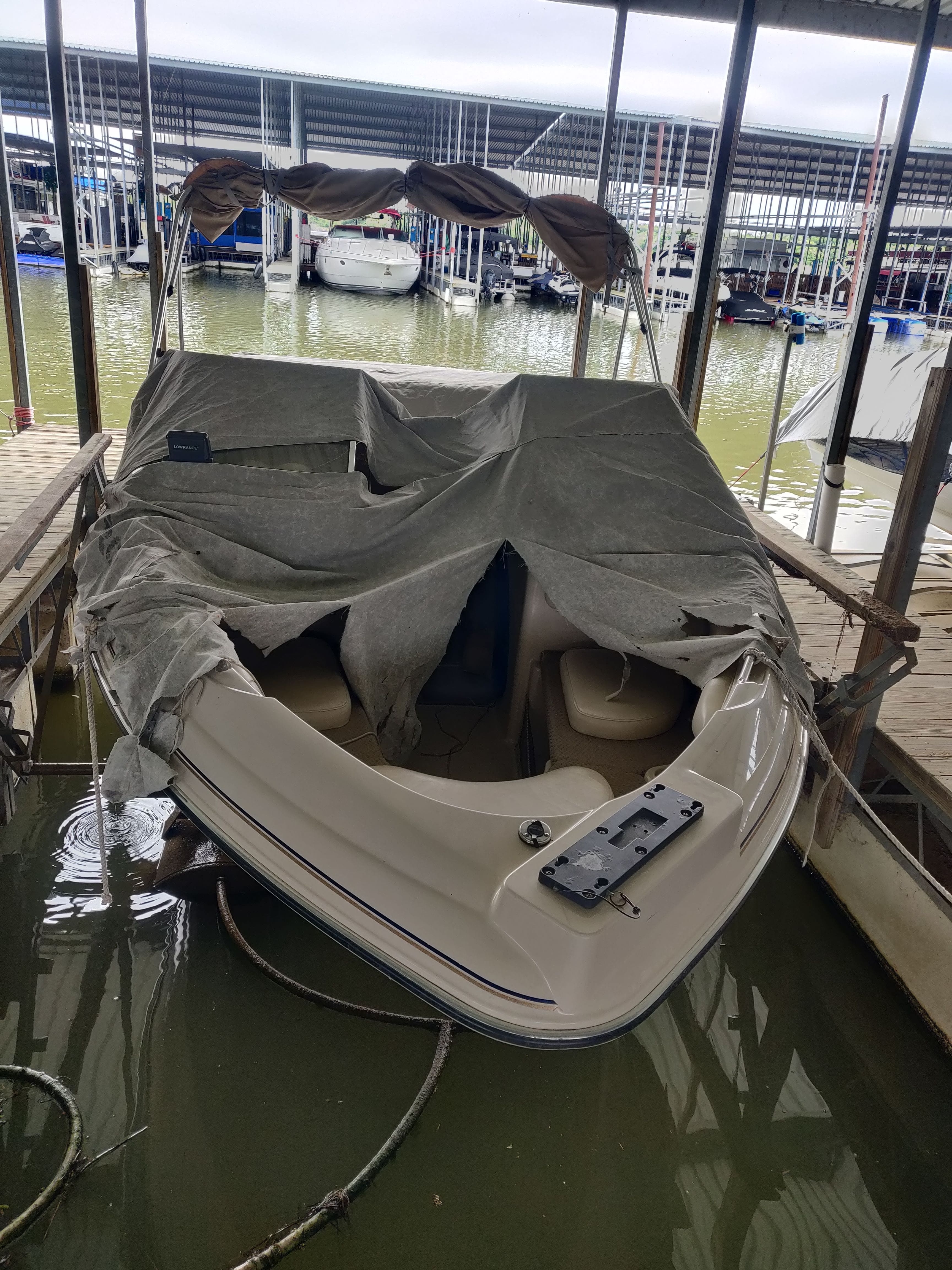 Boat In Slip
